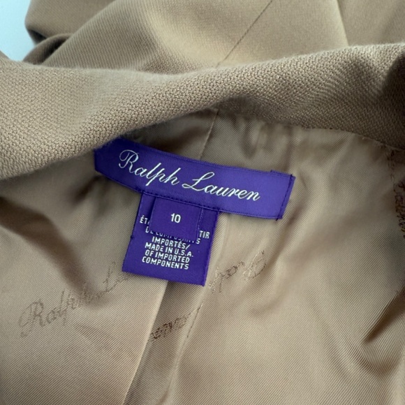 Ralph Lauren Purple Camel Brown Cashmere Suit Blazer The Morning Show Style 10 - Picture 6 of 12